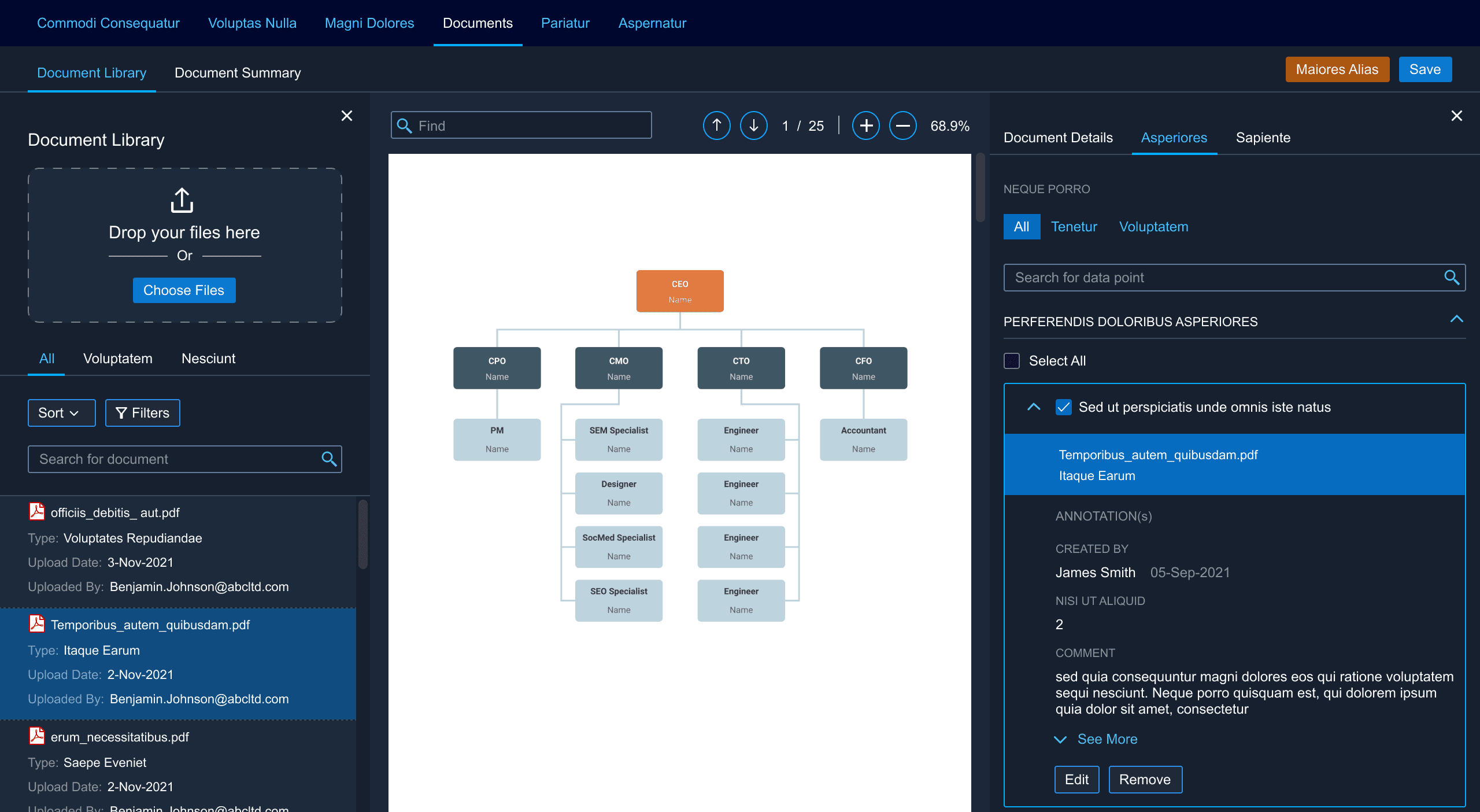 Enterprise banking interface design